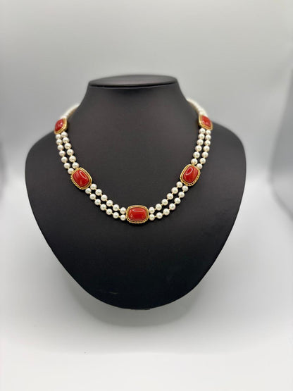 K 18 NATURAL CORAL WITH GGS CERTIFICATE