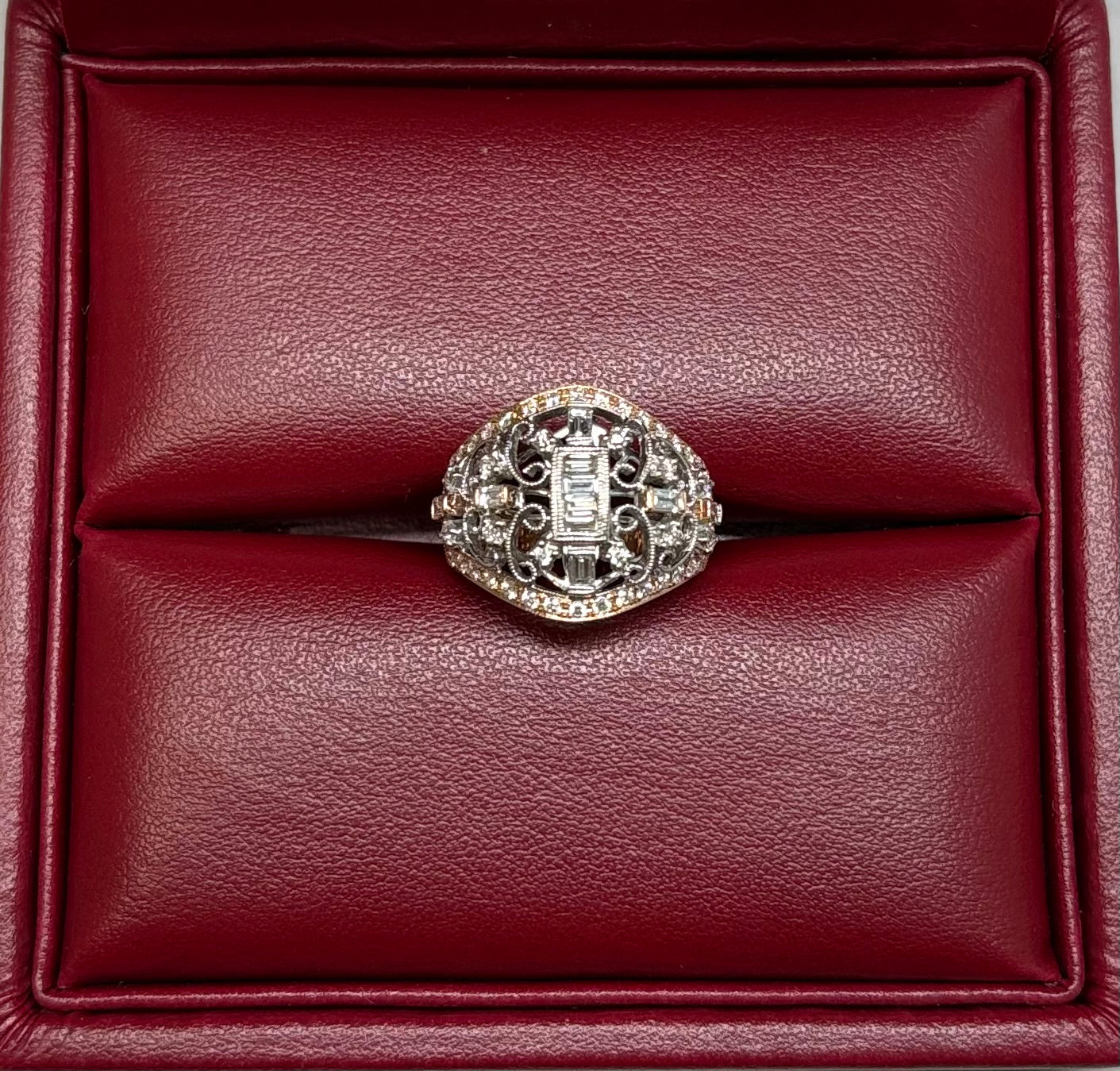 K 18 DIAMOND RING total wgt 10.71 grms