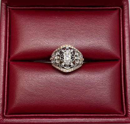 K 18 DIAMOND RING total wgt 10.71 grms