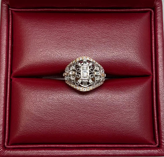 K 18 DIAMOND RING total wgt 10.71 grms