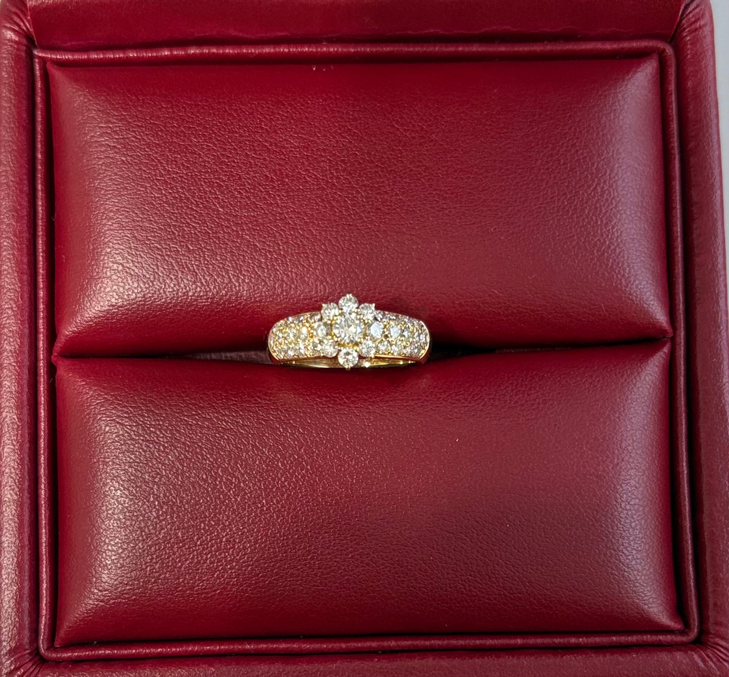 K18 DIAMOND RING total wgt 4.61 grms