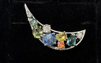 PT-900 BROOCH total wgt 4.66 grms GGS Certified