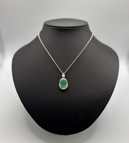 P-PT900 C-PT-850 Emerald 7.90 cts Total Wgt - 12.48 Grms CGL CERTIFICATE