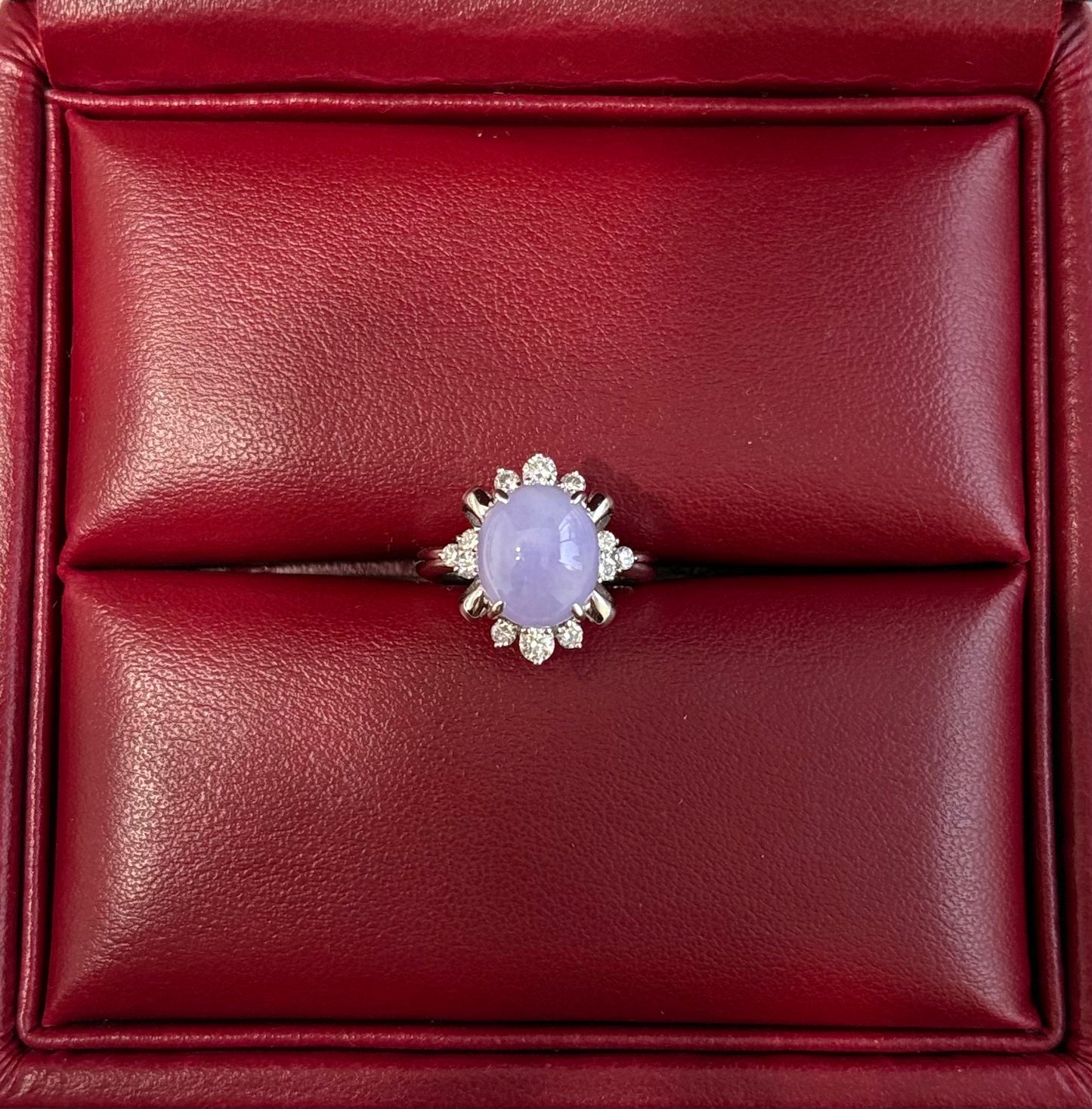 PT-900 JADEITE RING total wgt 7.46 grms