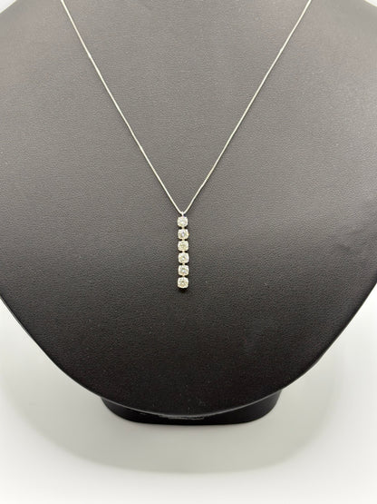 PT850 DIAMOND NECKLACE 1.00 cts Total Wgt - 2.67 Grms