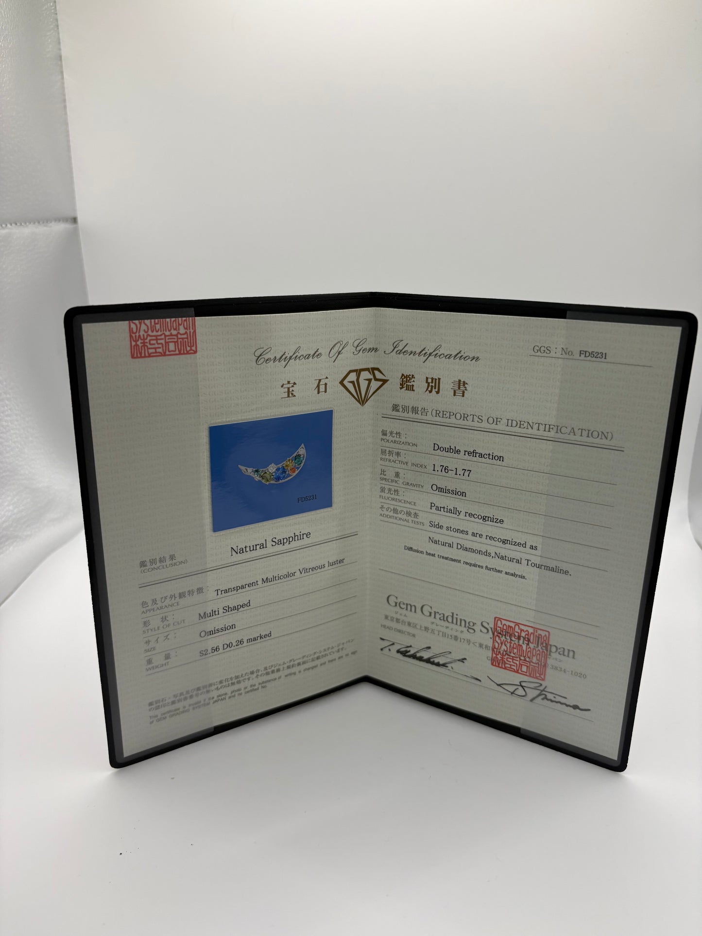 PT-900 BROOCH total wgt 4.66 grms GGS Certified
