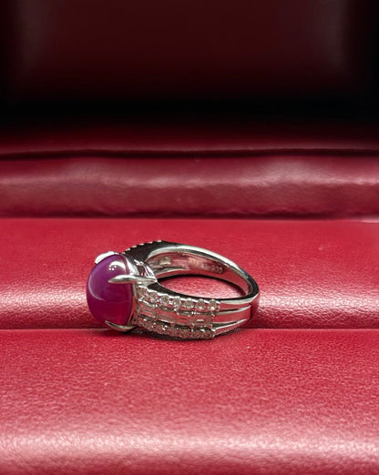 PT 900 STAR RUBY RING total wgt 9.07 grms
